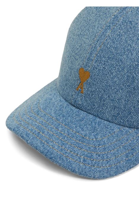 cappello adc denim unisex blu in cotone AMI PARIS | UCP264.DE0046480